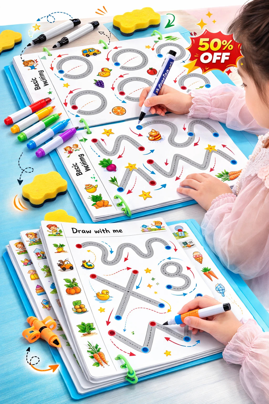 Pen and Hand Control Practice Book Kit ( New 2026 Edition) - 50% Off (Save ₹800)