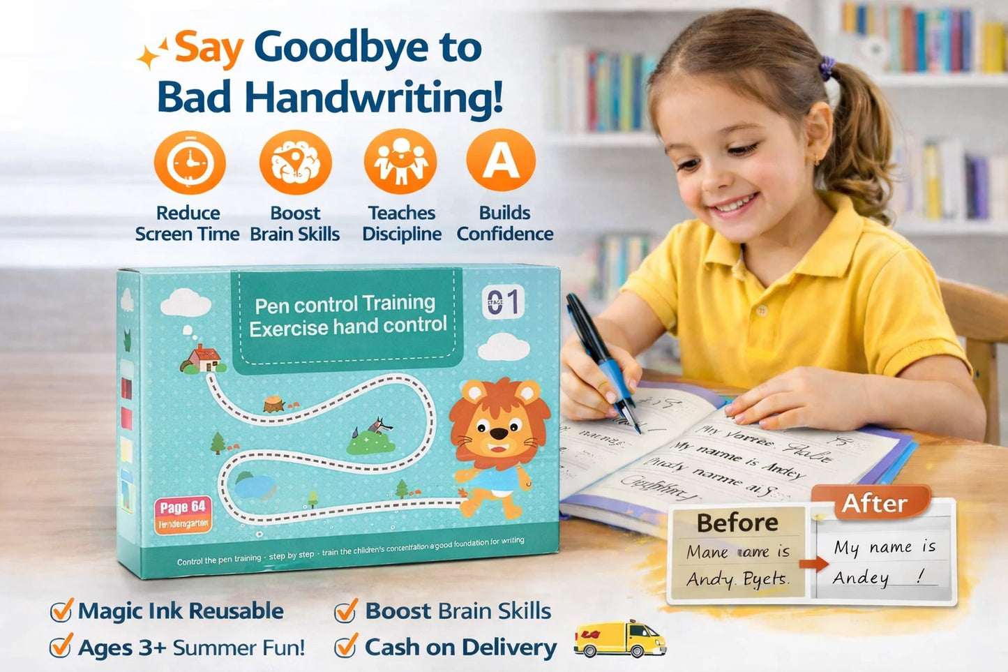 Pen and Hand Control Practice Book Kit ( New 2026 Edition) - 50% Off (Save ₹800)