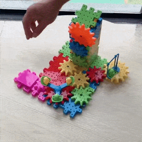 JunoMart Motion Blocks I Motorised Rotating Gear Building Set for Kids I 50% Off